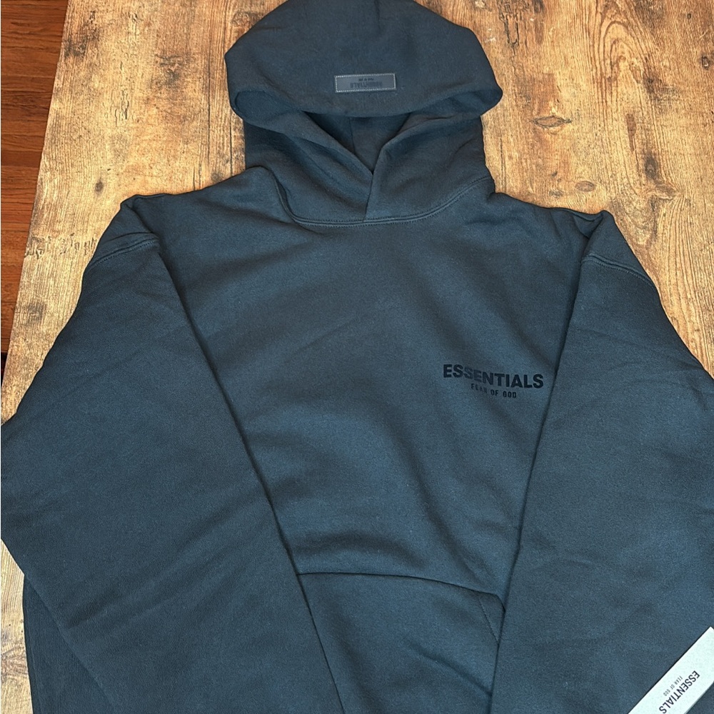 Essentials Black Hoodie for Men